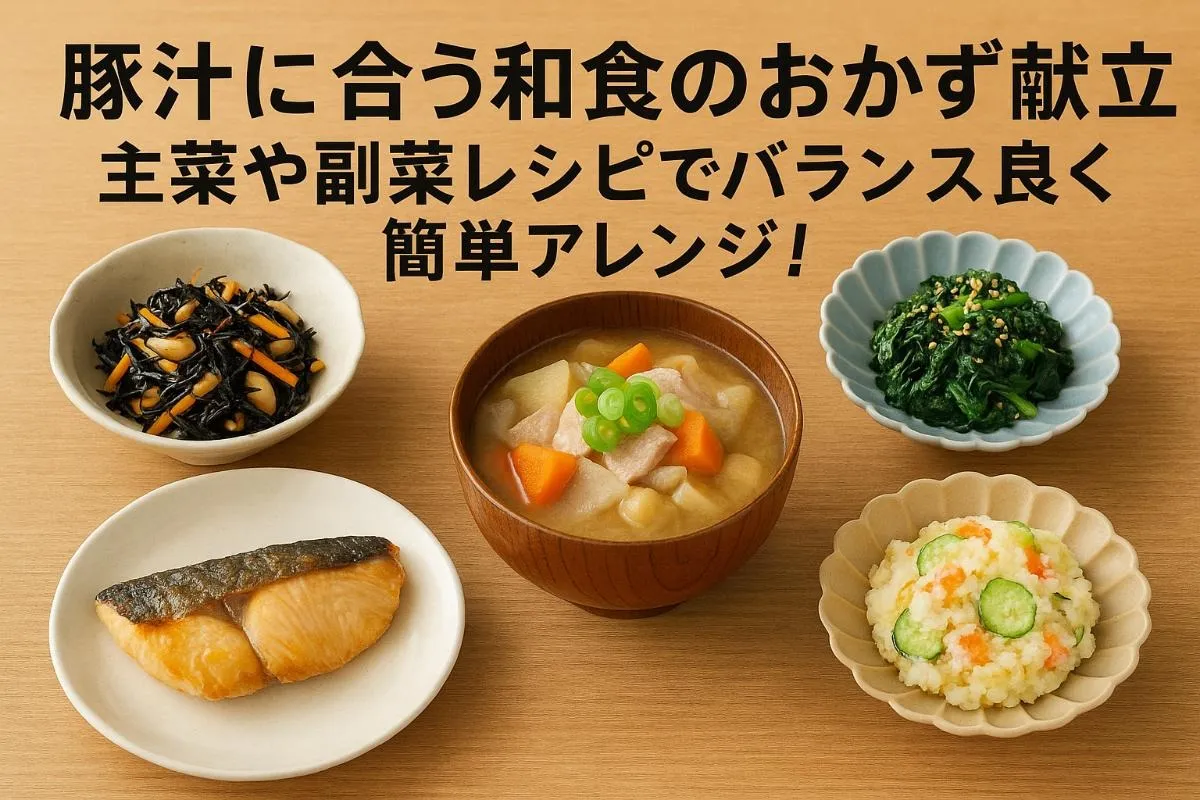 豚汁に合う和食のおかず献立を紹介｜主菜や副菜レシピでバランス良く簡単アレンジ！